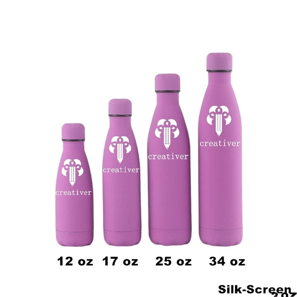 12/17 oz Double Wall Vacuum Insulated Metal Water Bottle