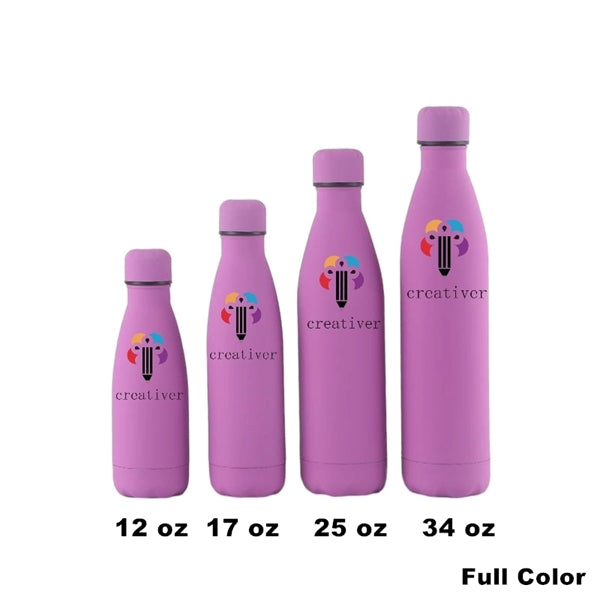 12/17 oz Double Wall Vacuum Insulated Metal Water Bottle