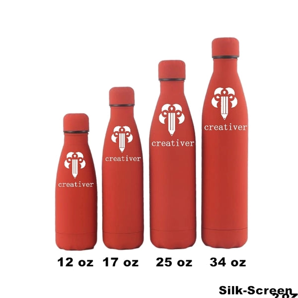 12/17 oz Double Wall Vacuum Insulated Metal Water Bottle
