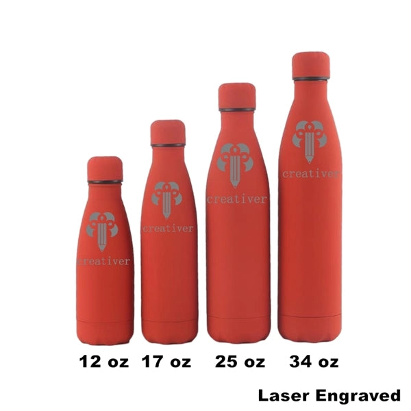 12/17 oz Double Wall Vacuum Insulated Metal Water Bottle