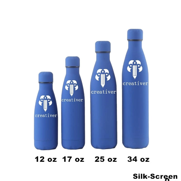12/17 oz Double Wall Vacuum Insulated Metal Water Bottle