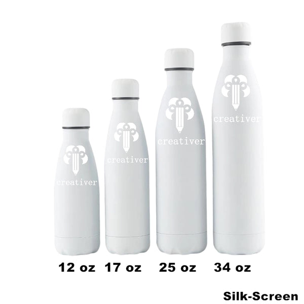 12/17 oz Double Wall Vacuum Insulated Metal Water Bottle