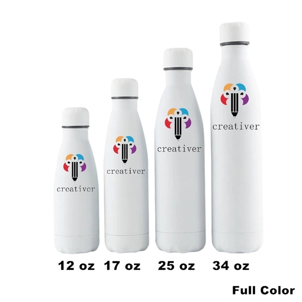 12/17 oz Double Wall Vacuum Insulated Metal Water Bottle