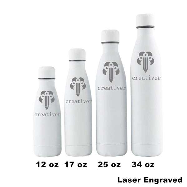 12/17 oz Double Wall Vacuum Insulated Metal Water Bottle
