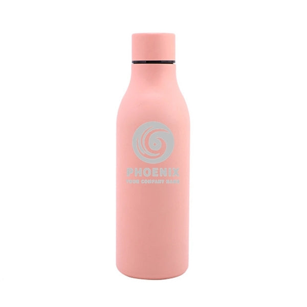 18.5 oz Stainless Steel Double Wall Cola Shape Water Bottle