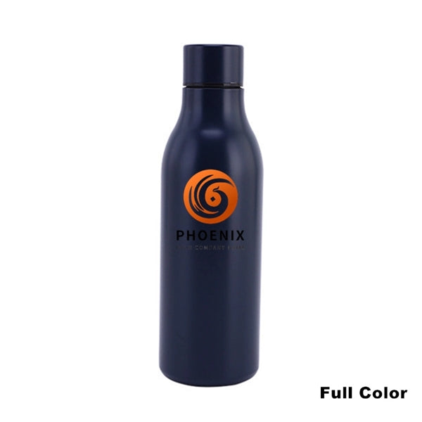 18.5 oz Stainless Steel Double Wall Cola Shape Water Bottle