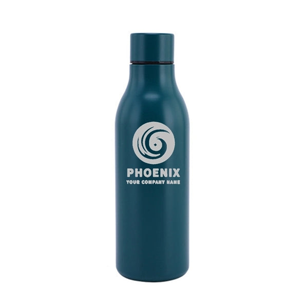18.5 oz Stainless Steel Double Wall Cola Shape Water Bottle