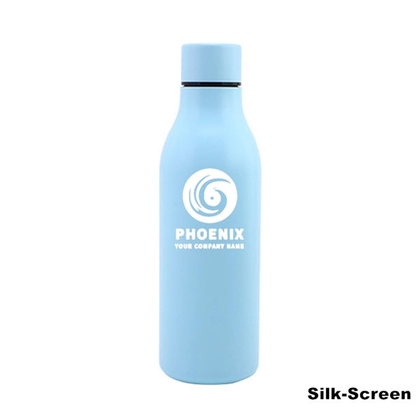 18.5 oz Stainless Steel Double Wall Cola Shape Water Bottle