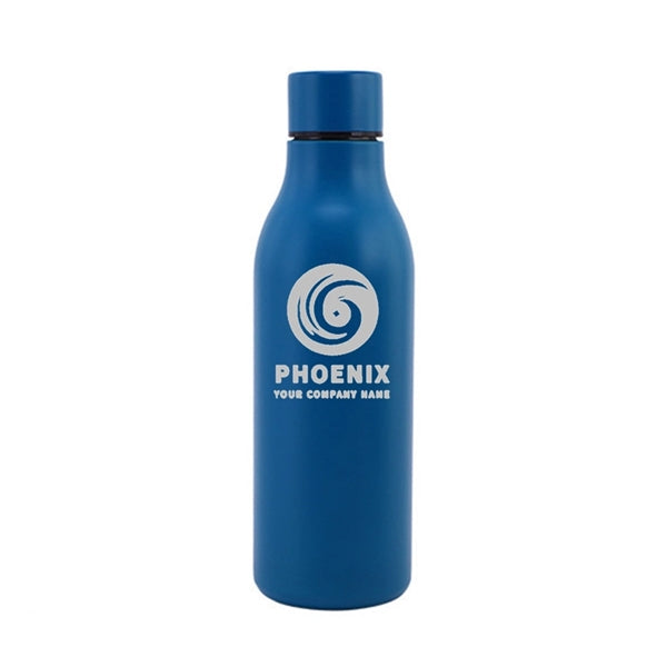 18.5 oz Stainless Steel Double Wall Cola Shape Water Bottle