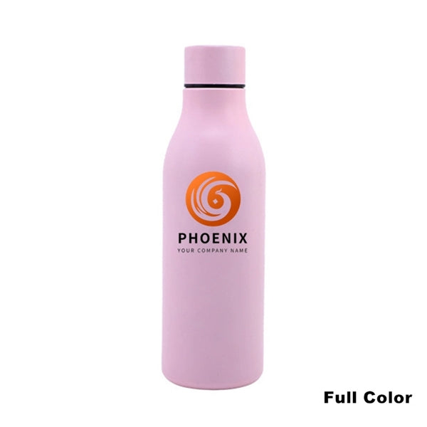 18.5 oz Stainless Steel Double Wall Cola Shape Water Bottle