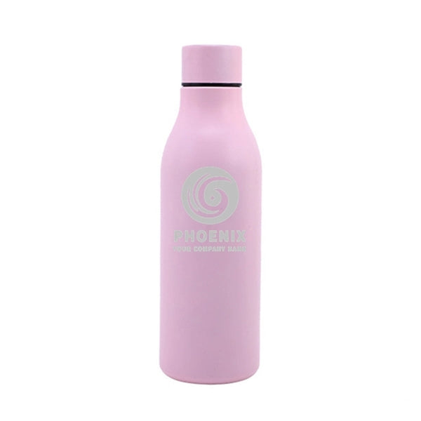 18.5 oz Stainless Steel Double Wall Cola Shape Water Bottle