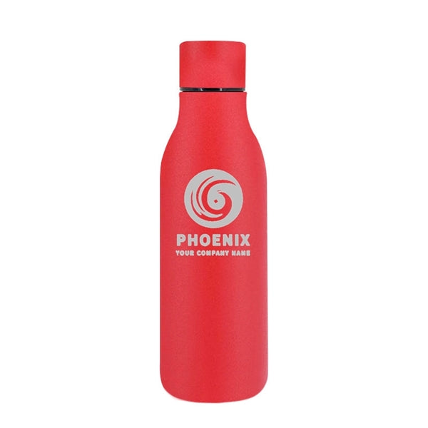 18.5 oz Stainless Steel Double Wall Cola Shape Water Bottle