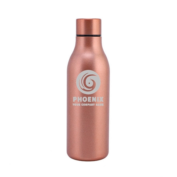 18.5 oz Stainless Steel Double Wall Cola Shape Water Bottle