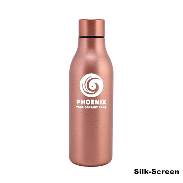 18.5 oz Stainless Steel Double Wall Cola Shape Water Bottle