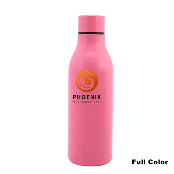 18.5 oz Stainless Steel Double Wall Cola Shape Water Bottle