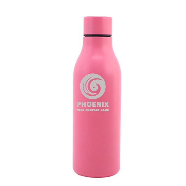 18.5 oz Stainless Steel Double Wall Cola Shape Water Bottle