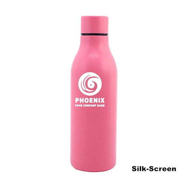 18.5 oz Stainless Steel Double Wall Cola Shape Water Bottle