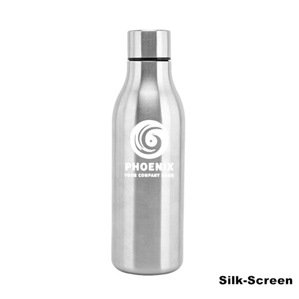 18.5 oz Stainless Steel Double Wall Cola Shape Water Bottle
