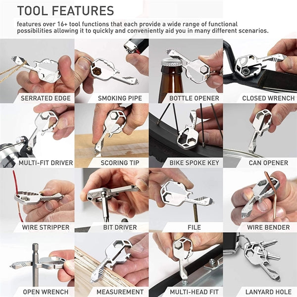 Key Shaped Pocket Multi Tool