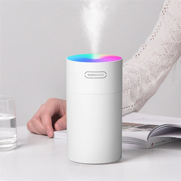 Adjustable USB Mini Humidifier With Changing Night Light