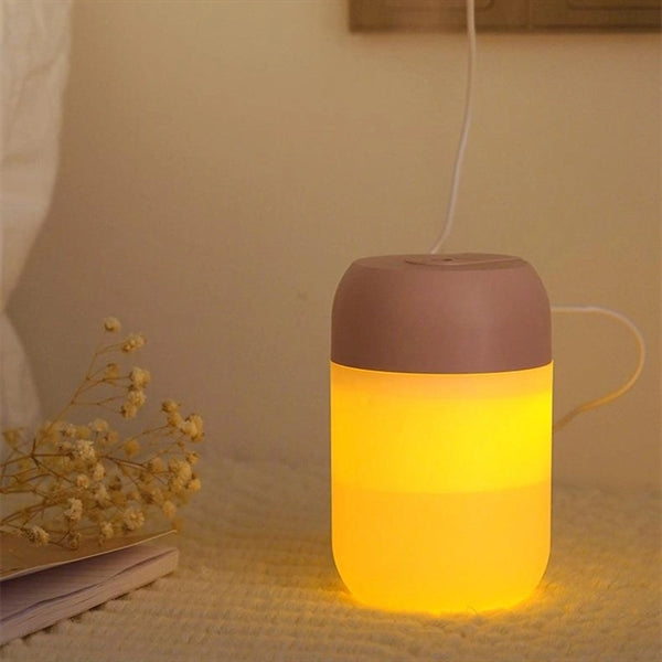 Portable USB Mist Mini Filter Humidifier With Night Light