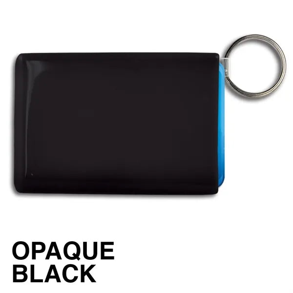 Card Holder w/ Key Ring - Rectangle - Spot Color