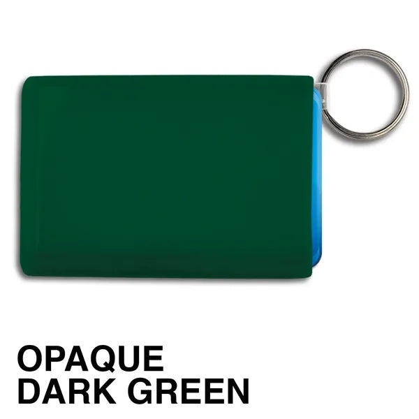 Card Holder w/ Key Ring - Rectangle - Spot Color