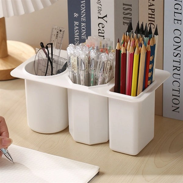Durable Pen Makeup Brush Holder Pencil Cup Desk Organizer