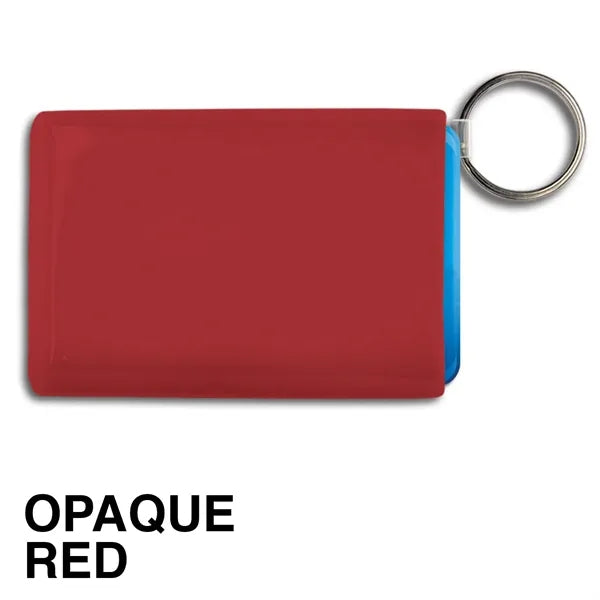Card Holder w/ Key Ring - Rectangle - Spot Color