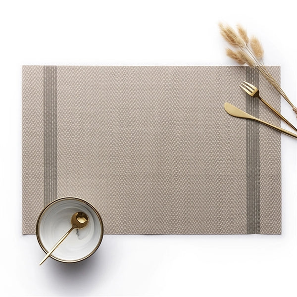 Stain Resistant Non-Slip Woven Vinyl Placemats Table Mats