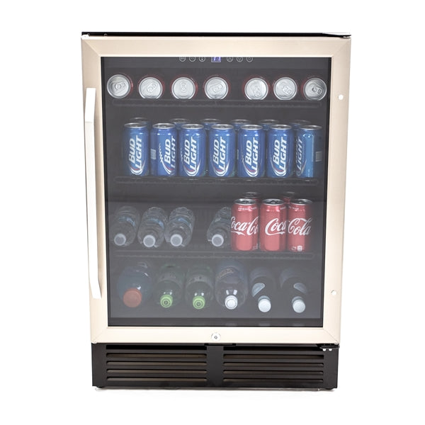 Avanti - 130 Can Beverage Center - Stainless Steel