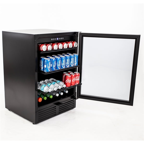 Avanti - 130 Can Beverage Center - Stainless Steel