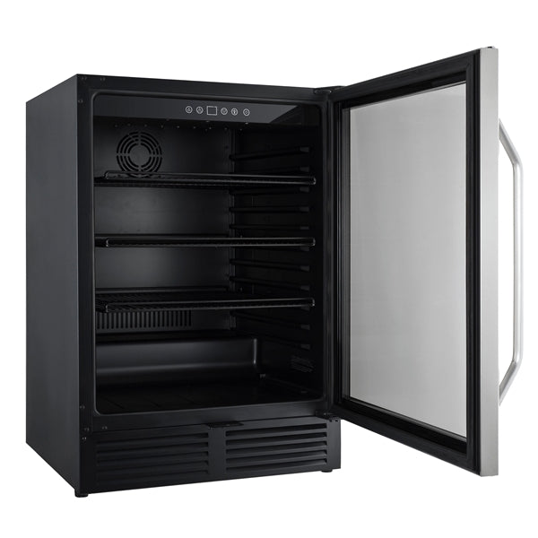 Avanti - 130 Can Beverage Center - Stainless Steel