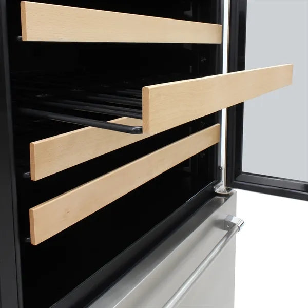 Vinotemp - 135 Bottle Triple-Zone Wine Cooler - Stainless