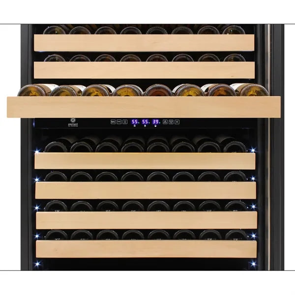 Vinotemp - 135 Bottle Triple-Zone Wine Cooler - Stainless