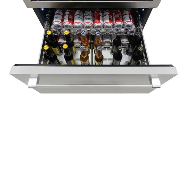 Vinotemp - 135 Bottle Triple-Zone Wine Cooler - Stainless