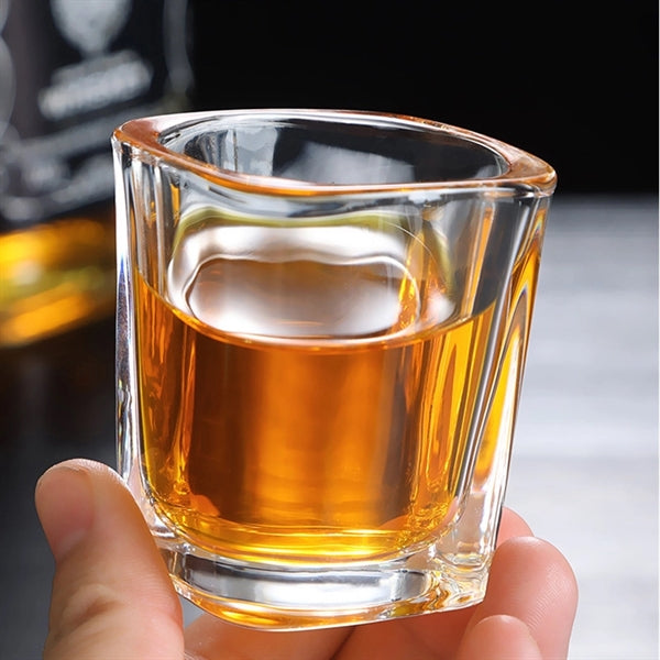 Square 2 Oz Tequila Vodka Whiskey Liquor Cup Shot Glass