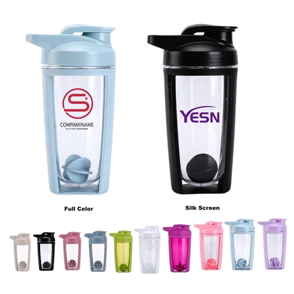 16.9 oz Protein Powder Mixing Cup Portable Shaker Bottle