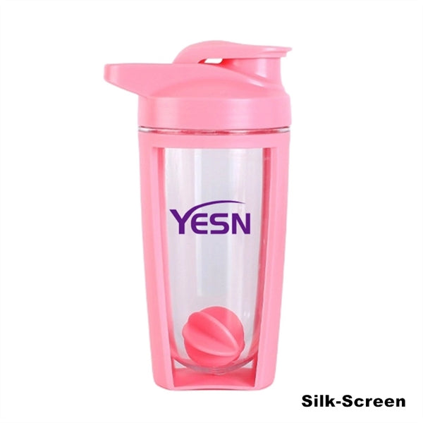 16.9 oz Protein Powder Mixing Cup Portable Shaker Bottle