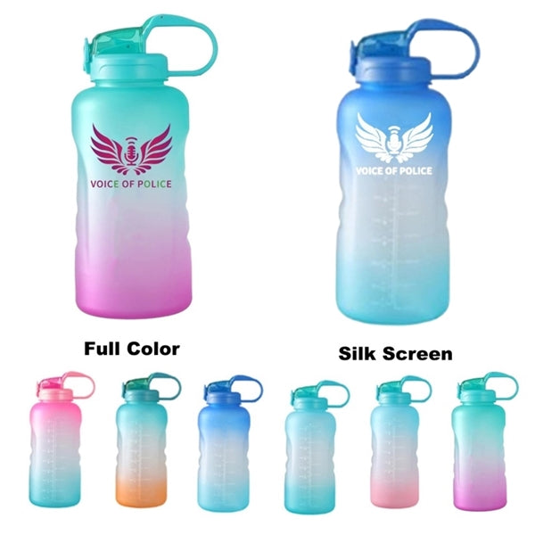 Motivational Gallon Water Bottles With Handle And Straw