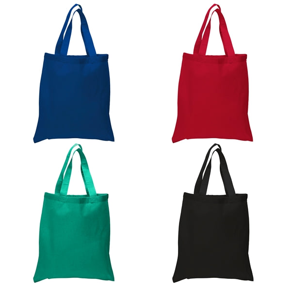 Colored Canvas Convention Tote Bag with Shoulder Strap