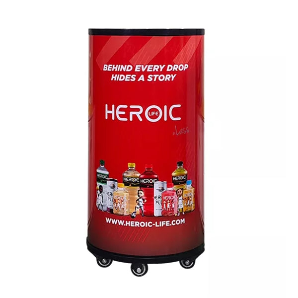 2.3 Cu Ft 65L Round Barrel Electric Beverage Party Cooler