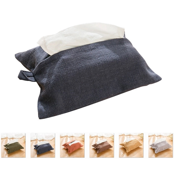 Cotton Facial Napkin Tissue Box Cover Bathroom Organizer