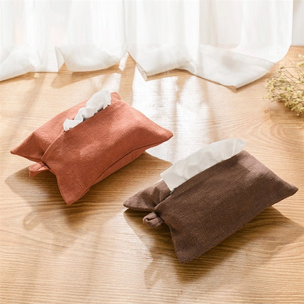 Cotton Facial Napkin Tissue Box Cover Bathroom Organizer