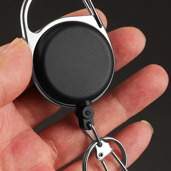 Retractable Carabiner Tape Measure Badge Reel