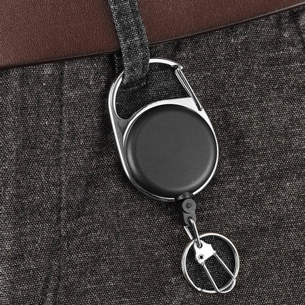 Retractable Carabiner Tape Measure Badge Reel
