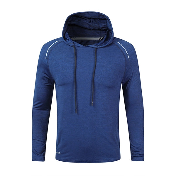 Men's Long-sleeved T-hooded Quick-drying Sports Fitness