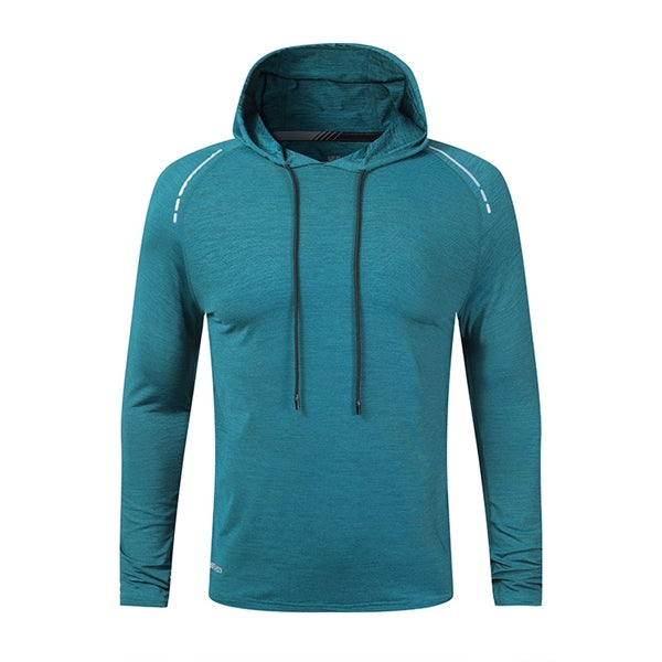 Men's Long-sleeved T-hooded Quick-drying Sports Fitness