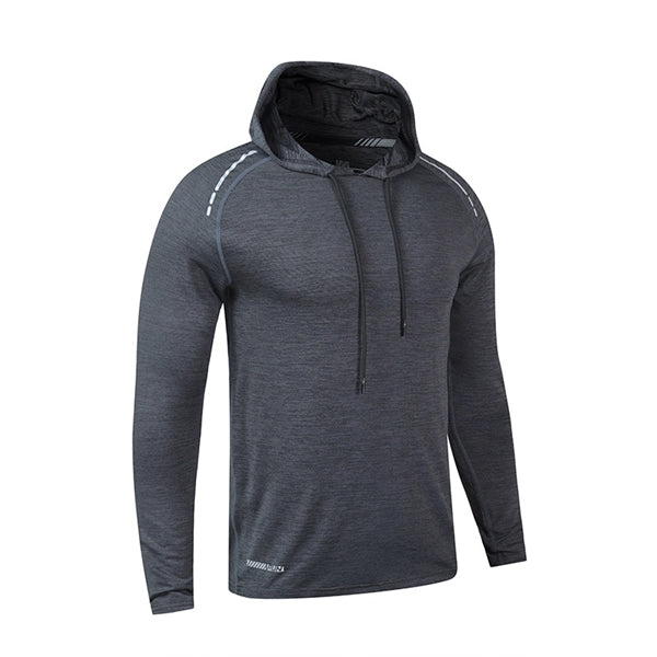 Men's Long-sleeved T-hooded Quick-drying Sports Fitness