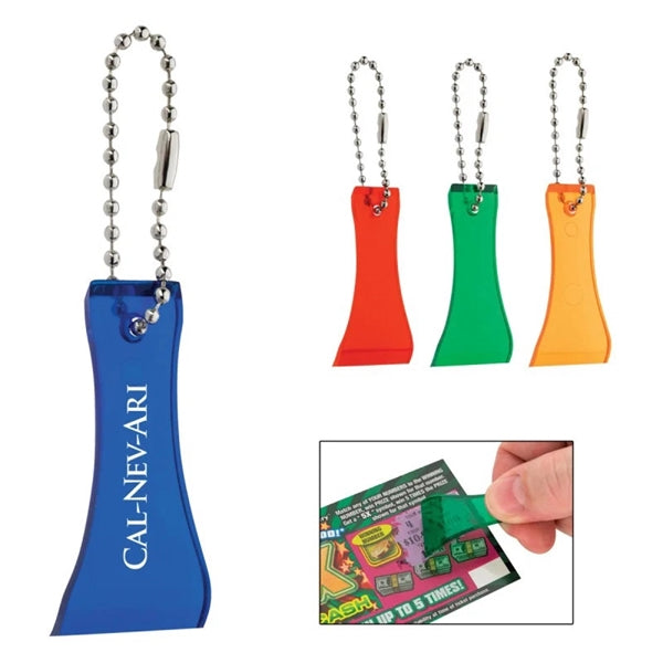 Portable Lottery Scratcher Keychain